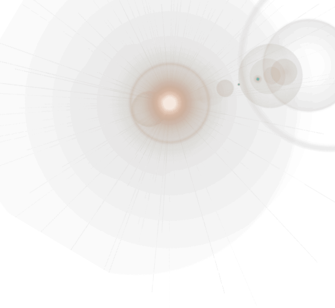 Nave espacial flutuante - Elemento decorativo da seção hero